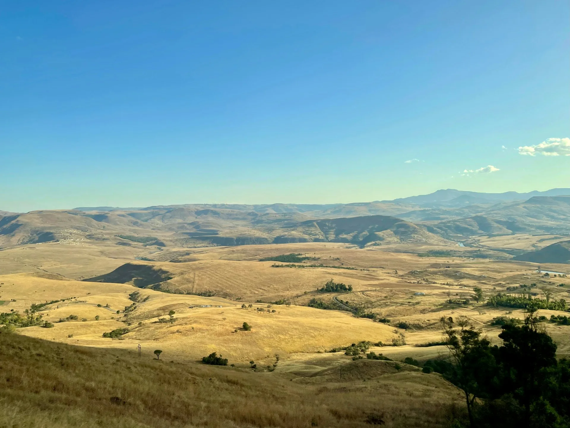 Open hills and grassland in Eswatini
