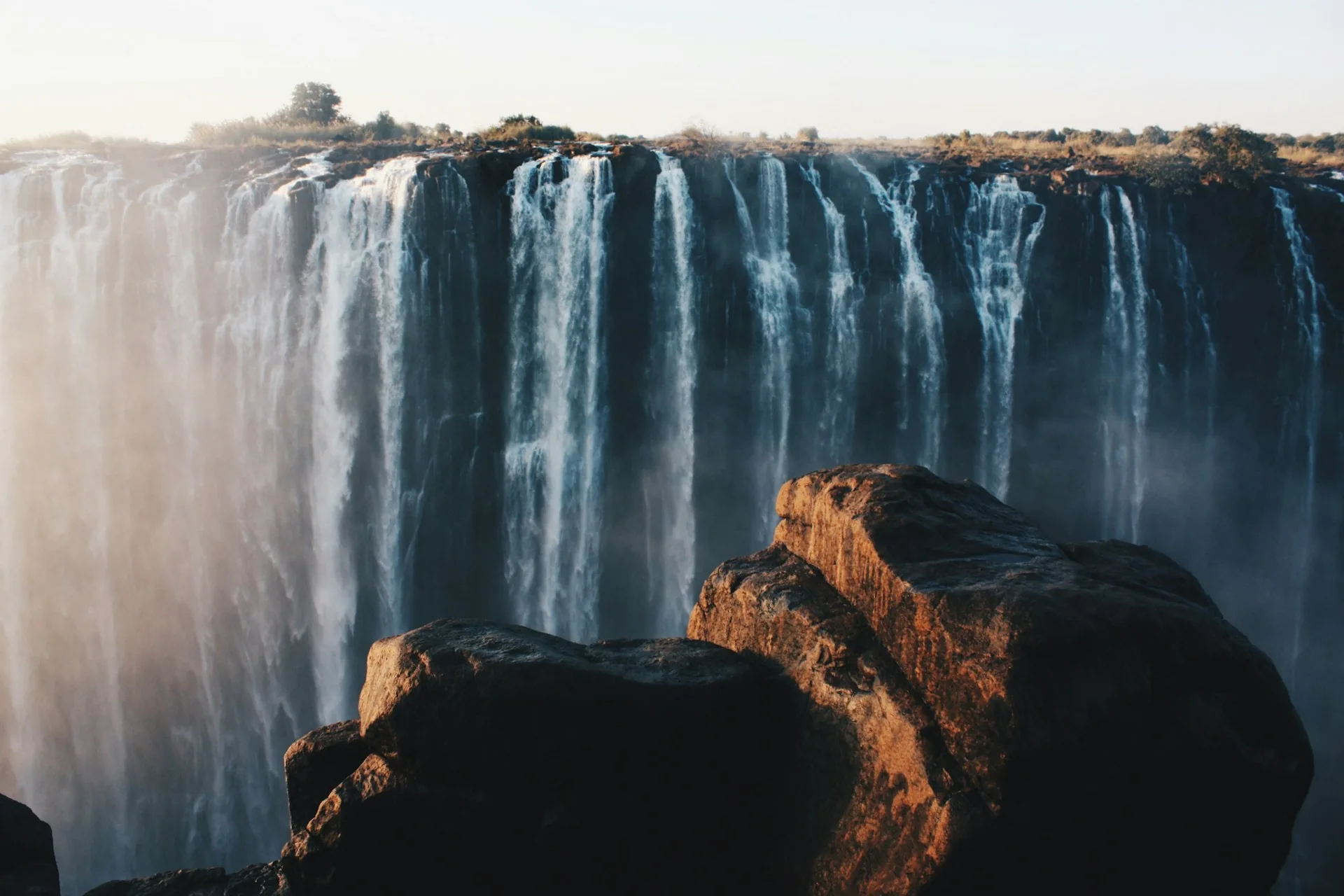 Victoria Falls seen from Zimbabwe